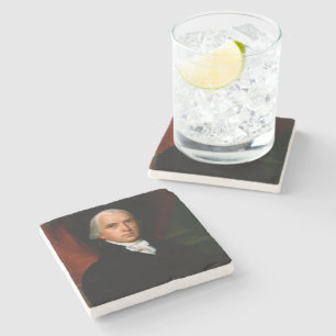 James Madison the 4th President: Colonial America Stone Coaster
