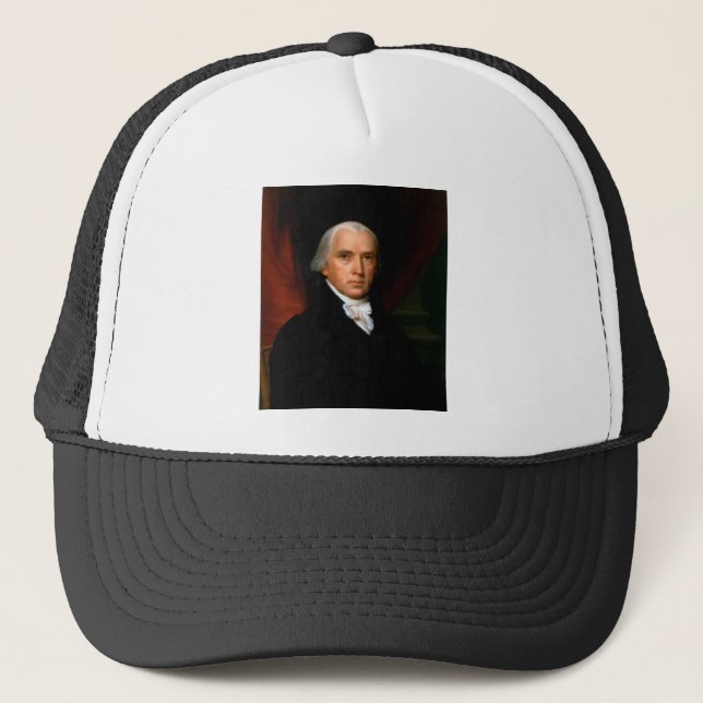 James Madison the 4th President: Colonial America Trucker Hat (Front)