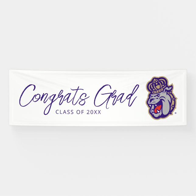 James Madison University | Duke Dog Face Banner (Horizontal)