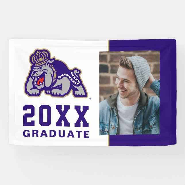 James Madison University | Duke Dog Face Banner (Horizontal)
