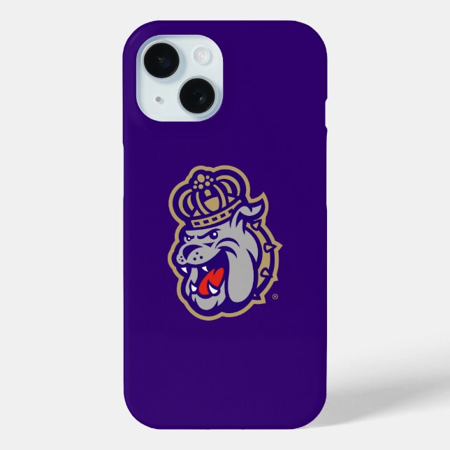 James Madison University | Duke Dog Face Case-Mate iPhone Case (Back)