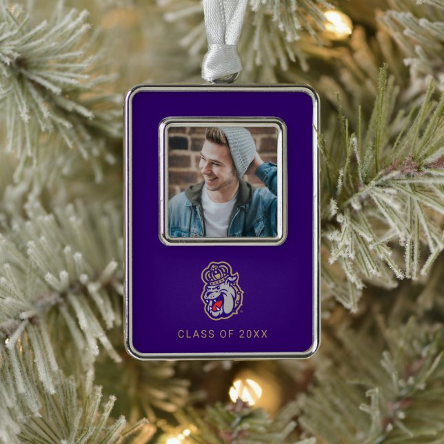 James Madison University | Duke Dog Face Christmas Ornament (Tree)