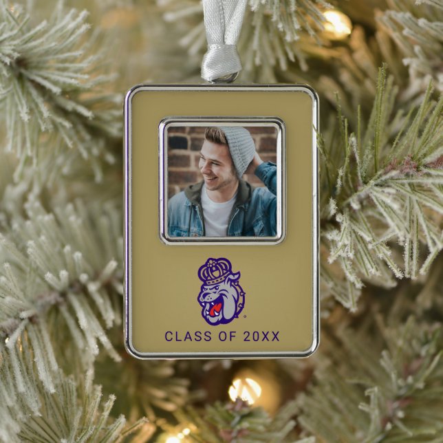 James Madison University | Duke Dog Face Christmas Ornament (Tree)