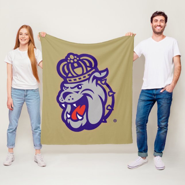 James Madison University | Duke Dog Face Fleece Blanket (In Situ)