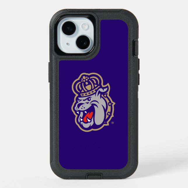 James Madison University | Duke Dog Face iPhone 15 Case (Back)