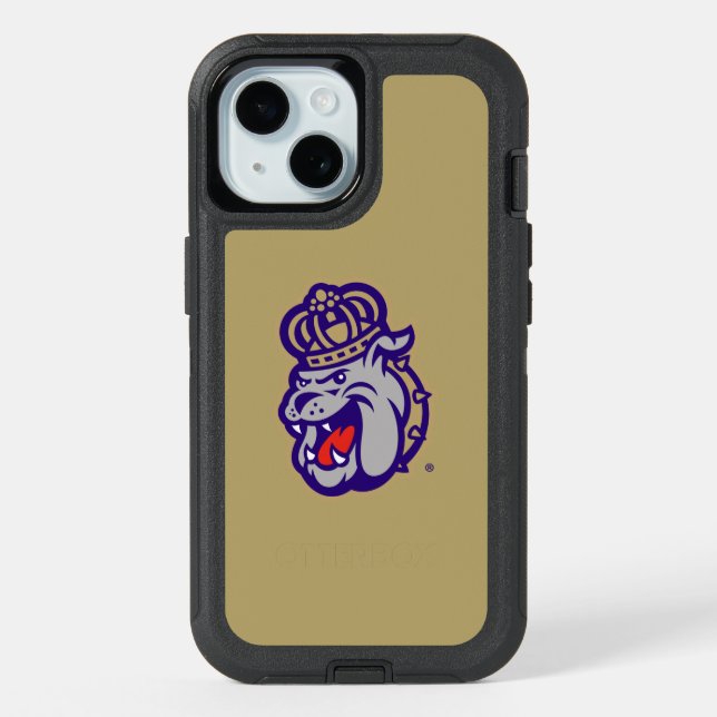 James Madison University | Duke Dog Face iPhone 15 Case (Back)