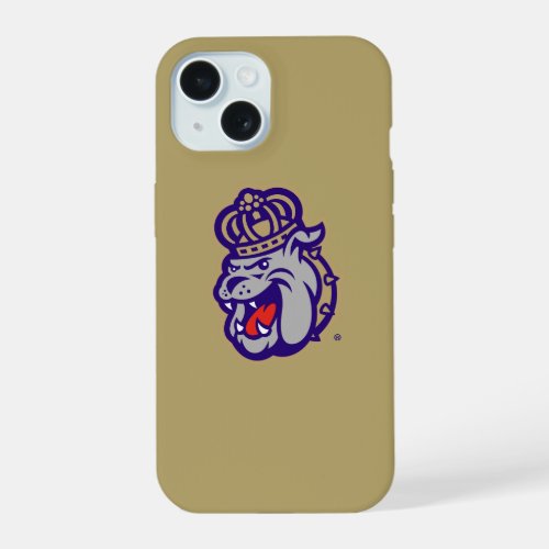 James Madison University  Duke Dog Face iPhone 15 Case