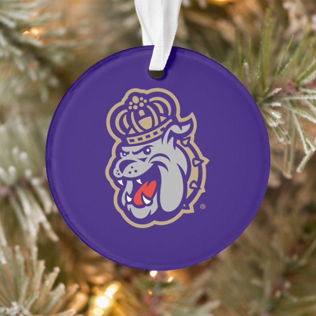 James Madison University | Duke Dog Face Ornament (Tree)