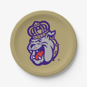 James Madison University Duke Dog Face Paper Plates