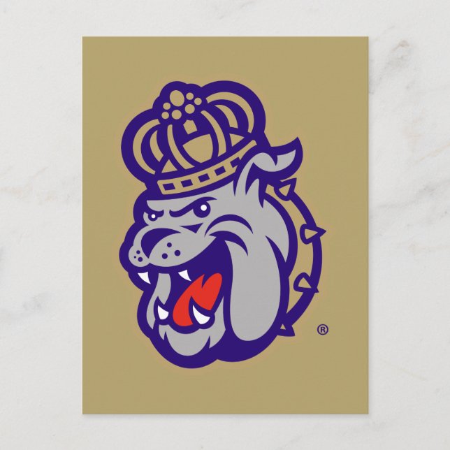 James Madison University | Duke Dog Face Postcard (Front)