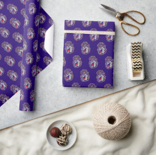 James Madison University Duke Dog Face Wrapping Paper