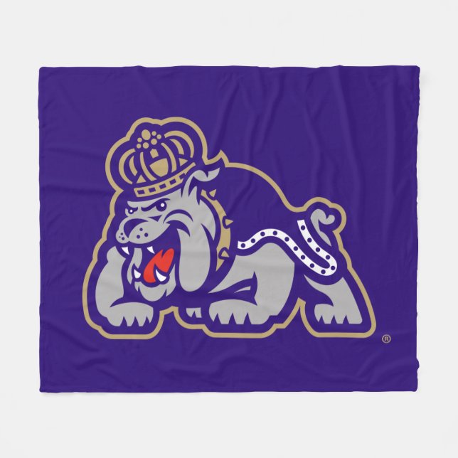 James Madison University | Duke Dog Fleece Blanket (Front (Horizontal))