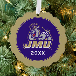 James Madison University   Duke Dog JMU 3 Ornament Card