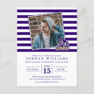 James Madison University   Duke Dog JMU Announcement Postcard