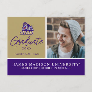 James Madison University   Duke Dog JMU Announcement Postcard