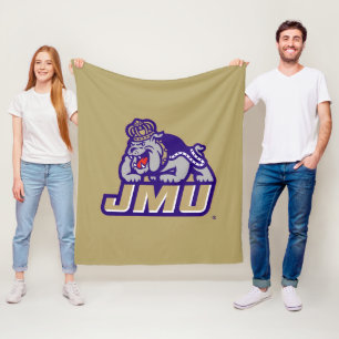 James Madison University Duke Dog JMU Fleece Blanket