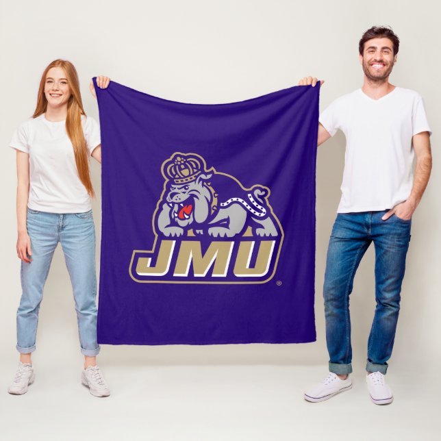 James Madison University | Duke Dog JMU Fleece Blanket (In Situ)