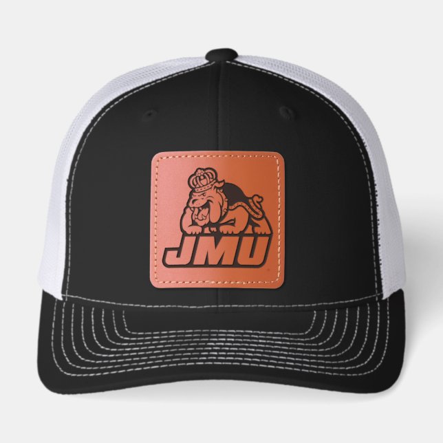 James Madison University | Duke Dog JMU Leather Patch Hat (Front)