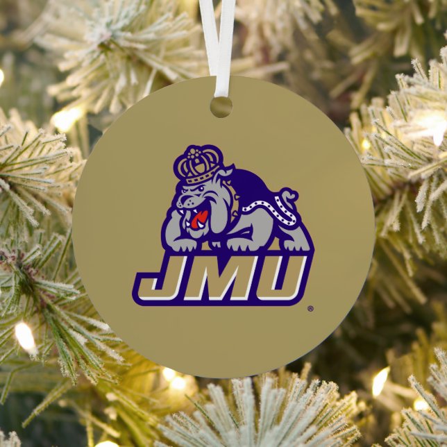 James Madison University | Duke Dog JMU Metal Ornament (Insitu)
