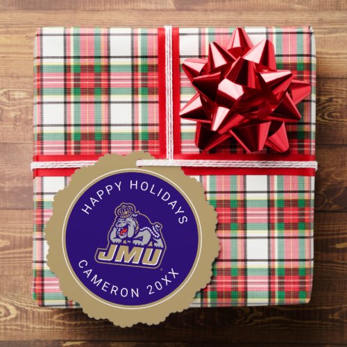 James Madison University  Duke Dog JMU Ornament Card