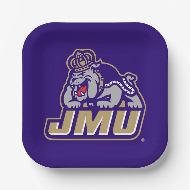 James Madison University | Duke Dog JMU Paper Plates (Front)