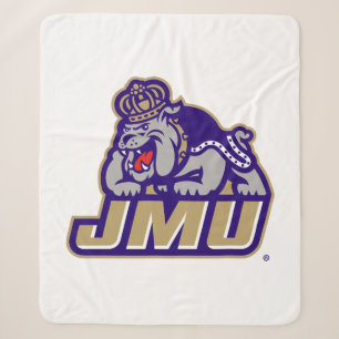 James Madison University Duke Dog JMU Sherpa Blanket