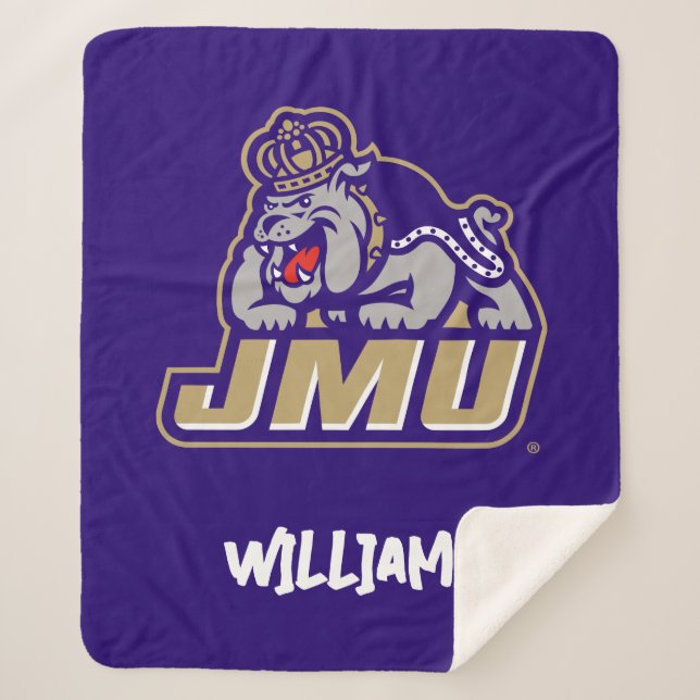 James Madison University | Duke Dog JMU Sherpa Blanket (Front)