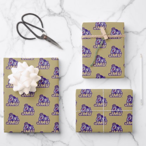 James Madison University  Duke Dog JMU Wrapping Paper Sheets