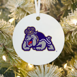 James Madison University Duke Dog Metal Ornament