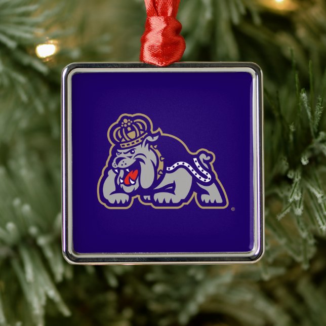 James Madison University | Duke Dog Metal Ornament (Tree)