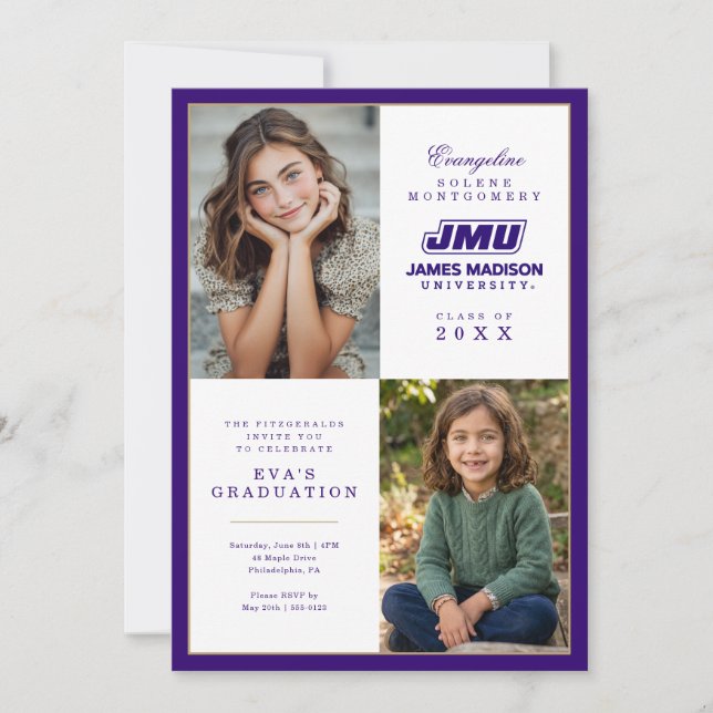 James Madison University Graduation Invitation (Front)