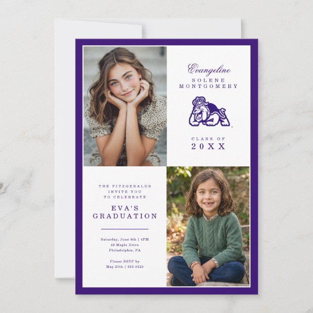 James Madison University Graduation Invitation (Front)
