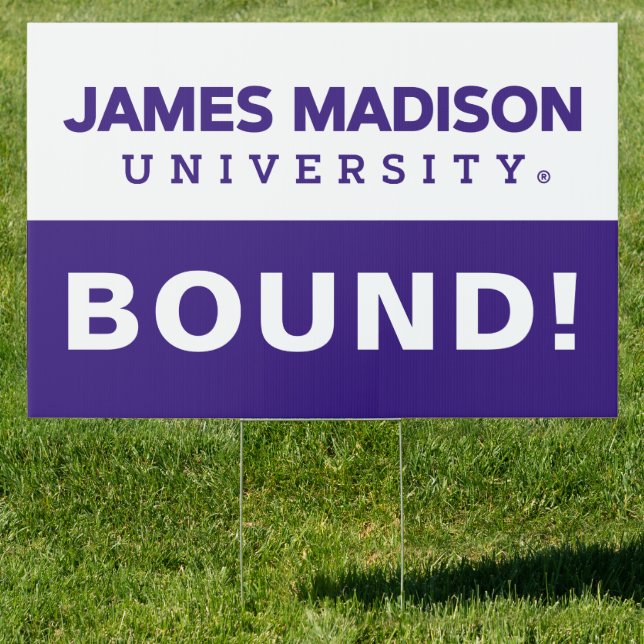 James Madison University Graduation Sign (Insitu)