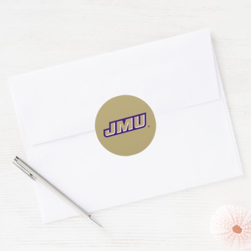 James Madison University  JMU Classic Round Sticker