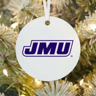 James Madison University   JMU Metal Ornament