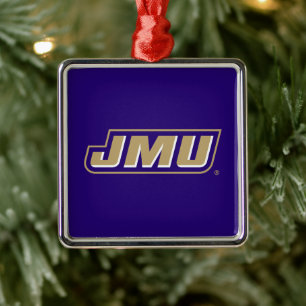 James Madison University JMU Metal Ornament