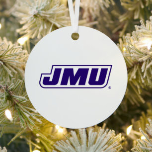 James Madison University JMU Metal Ornament
