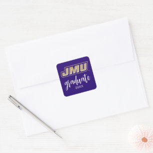 James Madison University   JMU Square Sticker