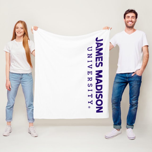 James Madison University | Wordmark Fleece Blanket (In Situ)
