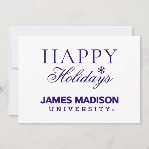 James Madison University  Wordmark Holiday Card