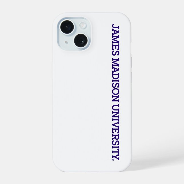 James Madison University | Wordmark iPhone 15 Case (Back)