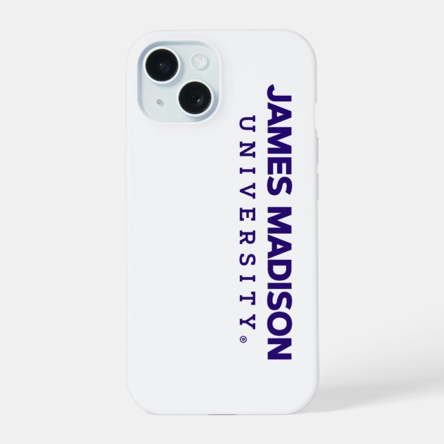 James Madison University | Wordmark iPhone 15 Case (Back)
