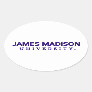 James Madison University Wordmark Oval Sticker