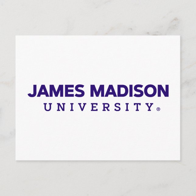 James Madison University | Wordmark Postcard (Front)