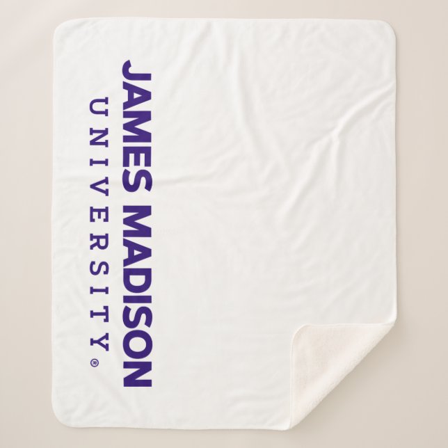 James Madison University | Wordmark Sherpa Blanket (Front)