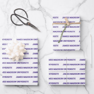 James Madison University Wordmark Wrapping Paper Sheets