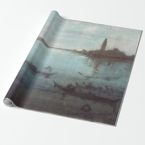 James McNeil Whistler Nocturne in Blue and Silver Wrapping Paper