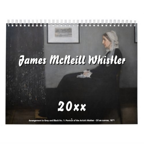 James McNeill Whistler Calendar