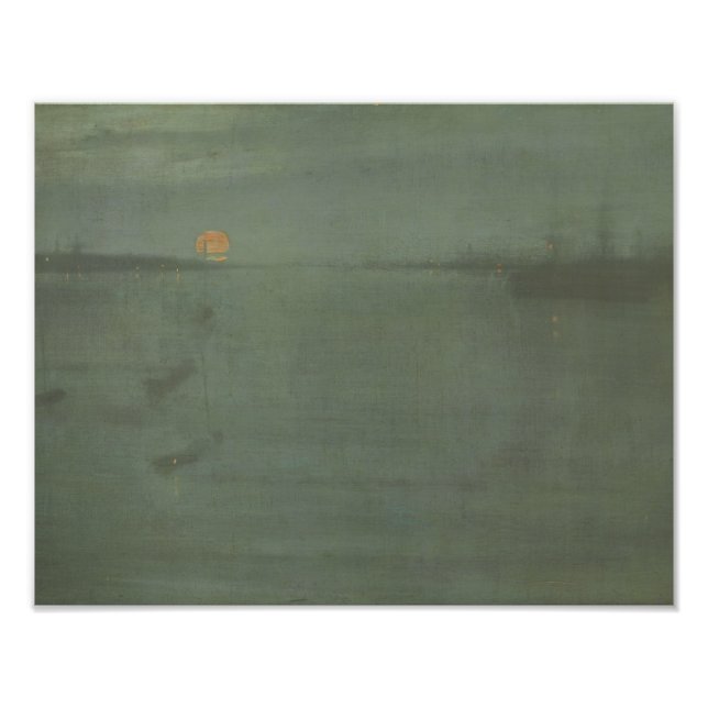 James McNeill Whistler - Nocturne- Blue and Gold Photo Print (Front)