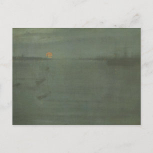 James McNeill Whistler - Nocturne- Blue and Gold Postcard